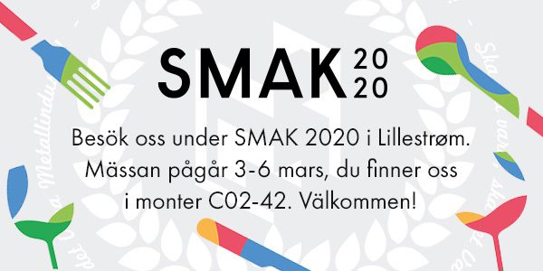 SMAK 2020 - Besök oss under SMAK 2020 i Lillestrøm. Mässan pågår 3-6 mars, du finner oss i monter C02-42. Välkommen!